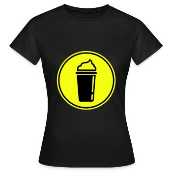 Kaffee Icon - Frauen T-Shirt - Schwarz - Vorne - AI Model Female 172 dark (172cm)