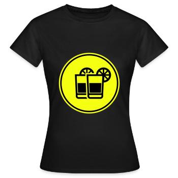 Cocktail Icon - Frauen T-Shirt - Schwarz - Vorne - AI Model Female 172 dark (172cm)