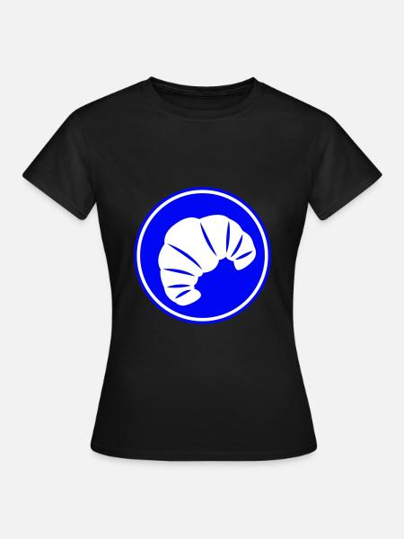 Croissant Symbol - Frauen T-Shirt - Schwarz
