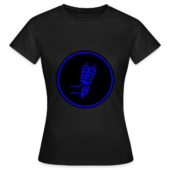 Spieß grill Icon - Frauen T-Shirt - Schwarz - Vorne - AI Model Female 172 dark (172cm)
