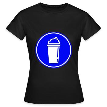 Kaffee Icon - Frauen T-Shirt - Schwarz - Vorne - AI Model Female 172 dark (172cm)