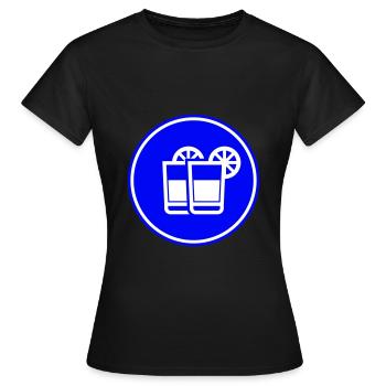 Cocktail Icon - Frauen T-Shirt - Schwarz - Vorne - AI Model Female 172 dark (172cm)