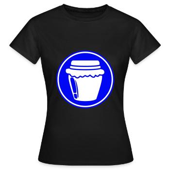 Abeille symbole miel - T-shirt Femme - noir - Devant - AI Model Female 172 dark (172cm)