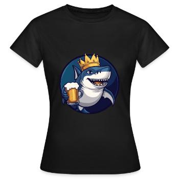 Bière Hai - T-shirt Femme - noir - Devant - AI Model Female 172 dark (172cm)