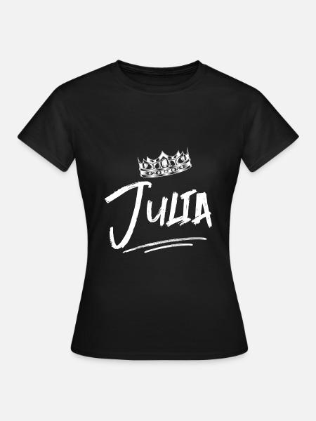 Julia - Frauen T-Shirt - Schwarz