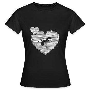 Ant ant State Fire ant Ant Friend - Women's T-Shirt - black - Front - AI Model Female 172 dark (172cm)