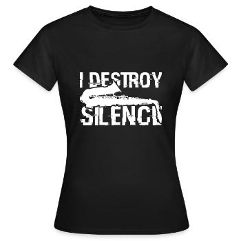 Saxophone amusant - T-shirt Femme - noir - Devant - AI Model Female 172 dark (172cm)