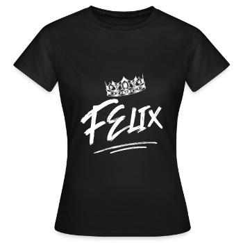 Felix - Frauen T-Shirt - Schwarz - Vorne - AI Model Female 172 dark (172cm)