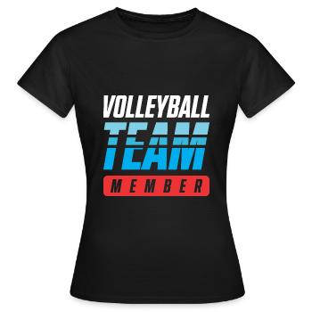 Volleyball Team - Frauen T-Shirt - Schwarz - Vorne - AI Model Female 172 dark (172cm)