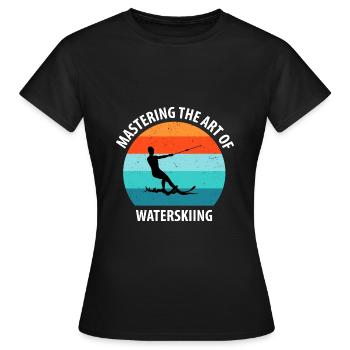Ski nautique, ski nautique, skieurs nautiques - T-shirt Femme - noir - Devant - AI Model Female 172 dark (172cm)
