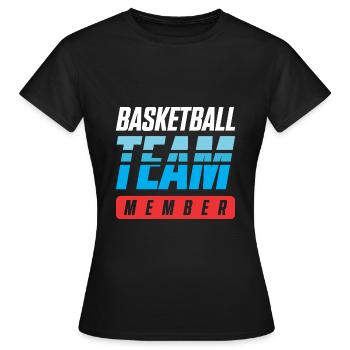 Équipe de basket-ball - T-shirt Femme - noir - Devant - AI Model Female 172 dark (172cm)