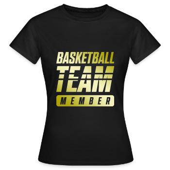 Équipe de basket-ball - T-shirt Femme - noir - Devant - AI Model Female 172 dark (172cm)