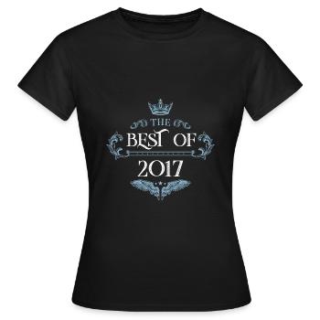 2017 best of - Women's T-Shirt - black - Front - AI Model Female 172 dark (172cm)