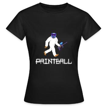 paintball gotcha joueur de paintball - T-shirt Femme - noir - Devant - AI Model Female 172 dark (172cm)