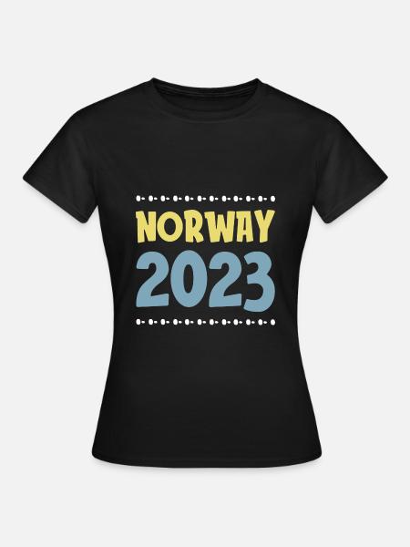 Norway 2023 - Frauen T-Shirt - Schwarz