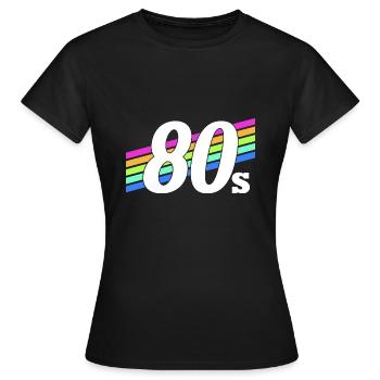 graphique néon - T-shirt Femme - noir - Devant - AI Model Female 172 dark (172cm)