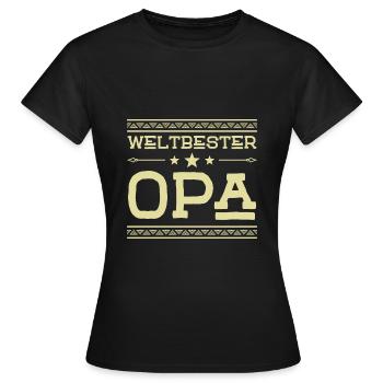 Weltbester Opa - Frauen T-Shirt - Schwarz - Vorne - AI Model Female 172 dark (172cm)