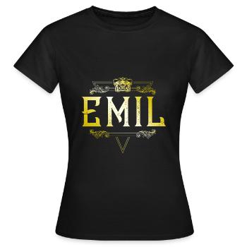 Emil - T-shirt Femme - noir - Devant - AI Model Female 172 dark (172cm)