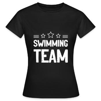 Équipe de natation - T-shirt Femme - noir - Devant - AI Model Female 172 dark (172cm)