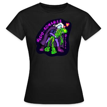 Necro-romancer - Women's T-Shirt - black - Front - AI Model Female 172 dark (172cm)