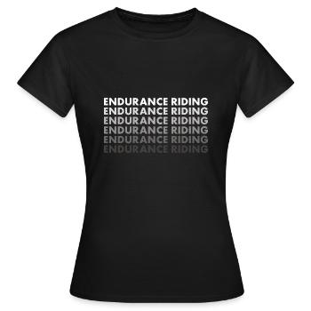 Conduite d’endurance du cycliste - T-shirt Femme - noir - Devant - AI Model Female 172 dark (172cm)