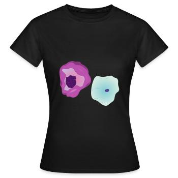 Zytologie und Zellen - Frauen T-Shirt - Schwarz - Vorne - AI Model Female 172 dark (172cm)