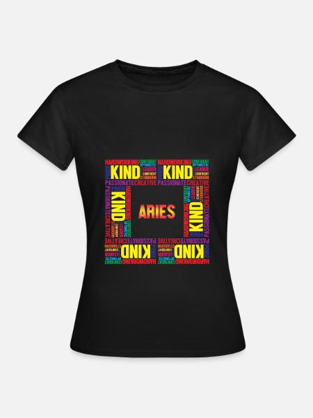 Sternzeichen Widder - Dame-T-shirt - sort