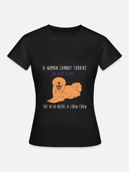 Chow Chow Hund - Frauen T-Shirt - Schwarz