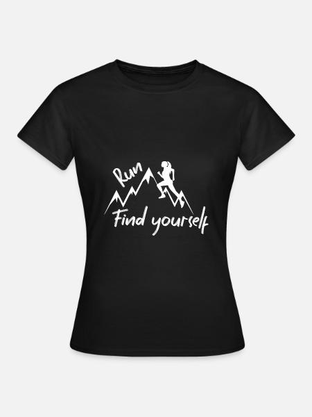 Trail Running - Frauen T-Shirt - Schwarz