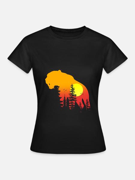 Säbelzahntiger - Frauen T-Shirt - Schwarz
