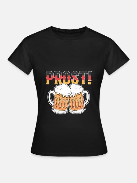 Deutschland Prost - Frauen T-Shirt - Schwarz