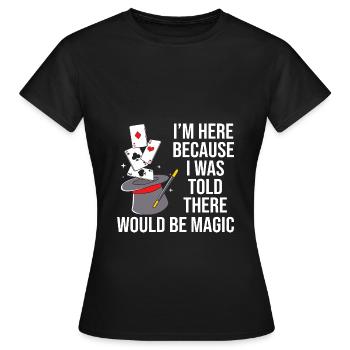 Sorcier - T-shirt Femme - noir - Devant - AI Model Female 172 dark (172cm)
