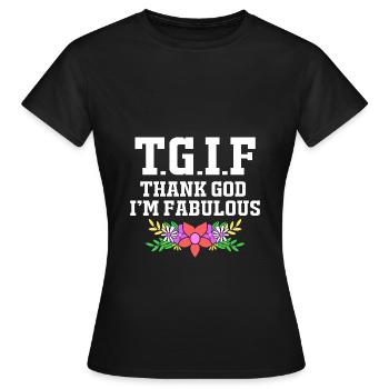 Positivité corporelle - T-shirt Femme - noir - Devant - AI Model Female 172 dark (172cm)