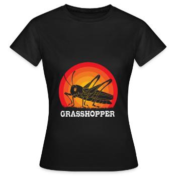 Sauterelle sauterelle - T-shirt Femme - noir - Devant - AI Model Female 172 dark (172cm)