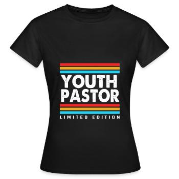 Youth pastor - Women's T-Shirt - black - Front - AI Model Female 172 dark (172cm)