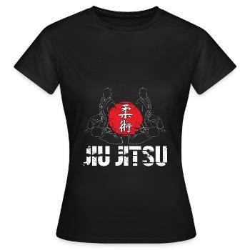 Jiu Jitsu Selbstverteidigung - Frauen T-Shirt - Schwarz - Vorne - AI Model Female 172 dark (172cm)