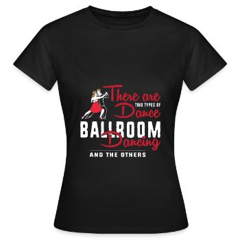 Walzer Paartanz - Frauen T-Shirt - Schwarz - Vorne - AI Model Female 172 dark (172cm)