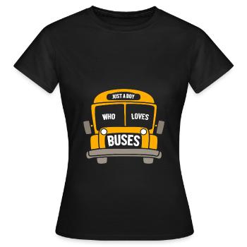 Schulbusfahrer Schulbus - Frauen T-Shirt - Schwarz - Vorne - AI Model Female 172 dark (172cm)