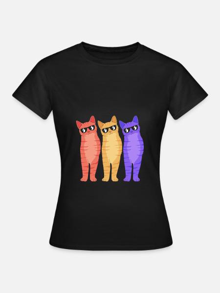 Tabby Katze - Frauen T-Shirt - Schwarz