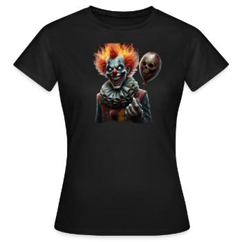 Nightmare Clown - Women's T-Shirt - black - Front - AI Model Female 172 dark (172cm)