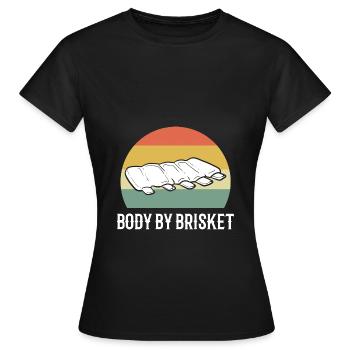 BBQ Grillkönig Grillmeister Grillzange - Frauen T-Shirt - Schwarz - Vorne - AI Model Female 172 dark (172cm)