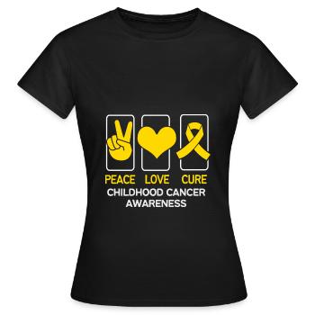 Krebs Kind Krebs-Überlebender - Frauen T-Shirt - Schwarz - Vorne - AI Model Female 172 dark (172cm)
