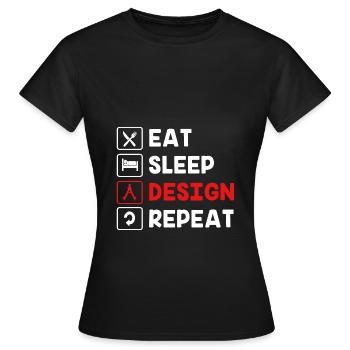 Architecture - T-shirt Femme - noir - Devant - AI Model Female 172 dark (172cm)