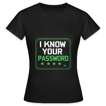 Cybersecurity Cyber Programmer Hacker - Women's T-Shirt - black - Front - AI Model Female 172 dark (172cm)