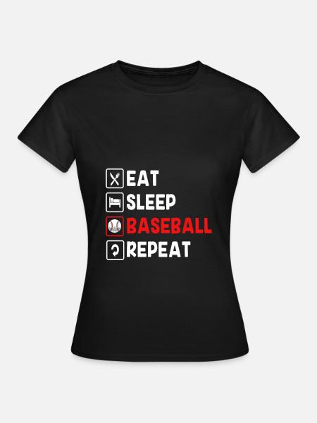Baseball - Frauen T-Shirt - Schwarz