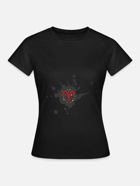 Sternzeichen Widder - Frauen T-Shirt - Schwarz