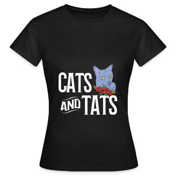 Tattoo Artist Tattoo Artist Tattooed Tattoo - Women's T-Shirt - black - Front - AI Model Female 172 dark (172cm)