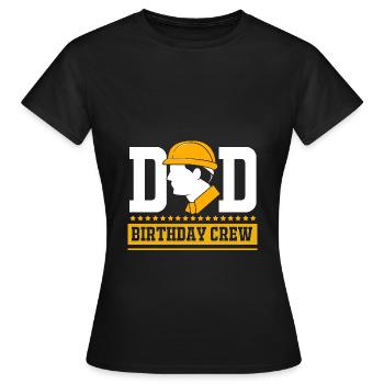 Chantier de la fête d’anniversaire des enfants - T-shirt Femme - noir - Devant - AI Model Female 172 dark (172cm)