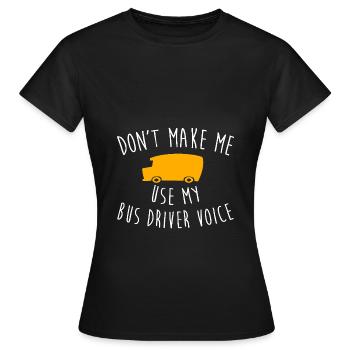 Schulbusfahrer Schulbus - Frauen T-Shirt - Schwarz - Vorne - AI Model Female 172 dark (172cm)
