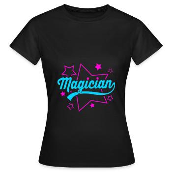 Sorcier - T-shirt Femme - noir - Devant - AI Model Female 172 dark (172cm)